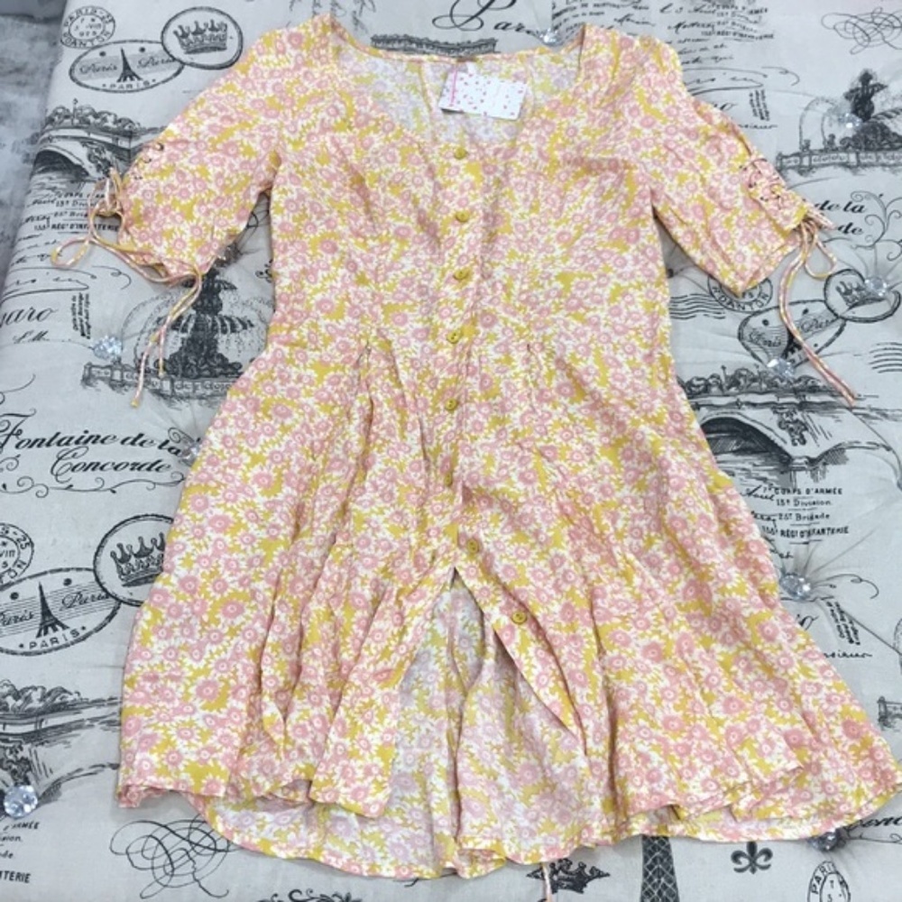 Free People Lace-Up Minidress - Picture 5 of 8